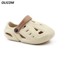 OLICOM Sabots personnalisés avec logo pour enfants, chaussures aquatiques à enfiler pour garçons et filles, sandales de plage unisexes pour enfants, sandales de jardin, été, intérieur, extérieur