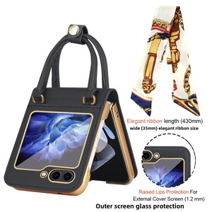 Best-seller e-commerce : Étui pour téléphone pliable Samsung Galaxy Z Flip à 50 % de réduction, style sac à main pour filles - Product Image 1