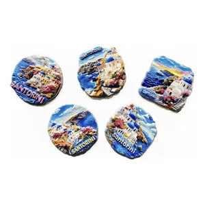 Magneti per Frigorifero 3D <span class=keywords><strong>in</strong></span> Resina di Santorini, <span class=keywords><strong>Grecia</strong></span>, Souvenir Turistico, Adesivo per Frigorifero, Regalo Artigianale - Product Image 4