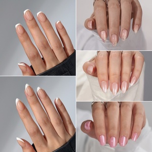 BTArtbox Uñas Postizas Cortas Cuadradas Almendradas, Uñas Acrílicas de Gel Suave Hechas a Mano, Venta al por Mayor, Marca Privada - Product Image 2