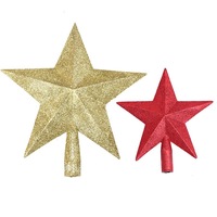 Recycelter Plastik-Weihnachtsbaum-Stern mit LED-Beleuchtung für Innen- und Außendekoration bei Feiertagen, Partys, Zuhause und im Büro
