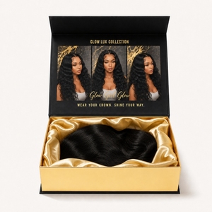 Premium <b>Wig</b> Packaging Box Wholesale Magnetic Collapsible Gift Box Custom Logo Eco-friendly Manufacturer Supplier for Hair Brands - Product Image 1