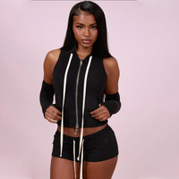 Ensemble de survêtement Y2K pour femme : veste sans manches zippée et short, idéal pour l'entraînement et le sport – Nouvelle collection d'inspiration tendance