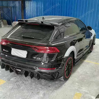 Kit de carrosserie en fibre de verre pour Audi RS Q8 Pare-chocs avant Ailes avant Pare-chocs arrière Embouts d'échappement Aile de toit Couvercle de moteur