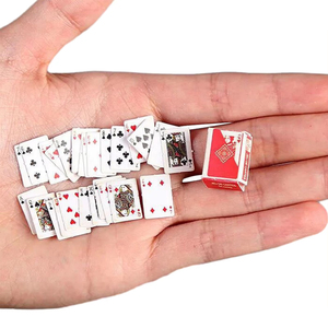 Mini Casa <span class=keywords><strong>de</strong></span> póker pequeña, fichas <span class=keywords><strong>de</strong></span> póker portátiles, naipes transparentes para juegos familiares, Juegos <span class=keywords><strong>De</strong></span> Mesa - Product Image 3