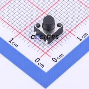 TSD003B06018A03 Tactile Switch SMD-4P,6x6mm Switch Round Button 1.8N Vertical Mount 6mm - Product Image 1