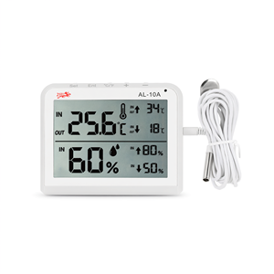 Thermomètre hygromètre numérique AL-10A avec sonde externe, mémoire des valeurs minimales et maximales, intérieur/extérieur - Product Image 2