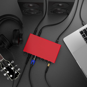 Nhà Sản Xuất Tùy Chỉnh Chuyên Nghiệp 2 Kênh USB Studio Âm Thanh Bên Ngoài Thẻ Ghi Âm Thanh Giao Diện Cho Phát Trực Tiếp - Product Image 4