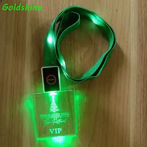 High Quality Custom Luminous Polyester Nylon Lanyards with Unique Glowing Logo Print for Thanksgiving or Diwali Occasions