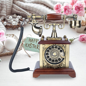 Téléphone rétro cordedVintage <span class=keywords><strong>enregistreur</strong></span> <span class=keywords><strong>vocal</strong></span> téléphone à l'ancienne platine fixe fête <span class=keywords><strong>de</strong></span> mariage messagerie vocale bénédiction <span class=keywords><strong>message</strong></span> livre - Product Image 6