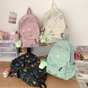 Nueva Mochila con Estampado de Letras, Mochila Pequeña y Versátil, Hermosa Mochila Escolar para Mujer, Mochila Escolar Grande para <span class=keywords><strong>Adolescentes</strong></span> - Product Image 4
