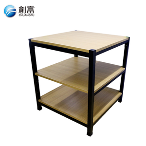 Customize Heavy-Duty Supermarket Rack Wood &amp; Steel Promotion Stand <strong>Display</strong> Table For Efficient Supermarket Shelves - Product Image 1