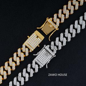 Collar de Cadena Cubana con Diamantes de Lujo para Hombre, de la Mejor Calidad, para Sesiones de Videos Musicales, Regalos de Cumpleaños y Atuendos de Discoteca, Disponible en Oferta - Product Image 1