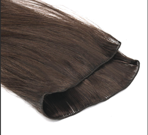 Extensions de cheveux humains Remy à trame nouée à la main, lisses, vierges, cuticules alignées, couleur Balayage avec mèches, 100% cheveux naturels - Product Image 6