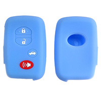 Housse de clé en silicone pour Toyota Reiz Camry Land Cruiser-Étui pour clé de voiture télécommandée 3 + 1 avec design creux pour clé 3 + 1