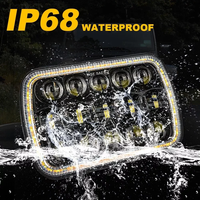 Phare rectangulaire approuvé par le DOT 5x7 "phare LED 7x6 pouces pour Jeep Cherokee XJ