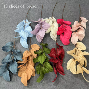 ใบไม้จำลองสำหรับตกแต่งงานแต่งงาน ใบมะม่วง ใบไม้รูปขนมปัง ใบไม้ฟิคัส ลีราต้า สำหรับตกแต่งเพดาน - Product Image 6