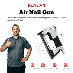 Venta al por mayor 10J muebles sofá pistola de clavos caja de madera pistola clavadora 1016J grapas grapadora neumática - Product Image 6