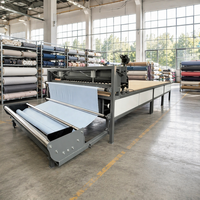 Machine automatique JUAO à commande PLC 220V 2.5kW pour le déroulement, l'étirement et la découpe de bâches et tissus, étanche et motorisée