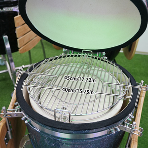 Auplex Kamado - Sistema de Cocina con Accesorios para Barbacoa de Acero Inoxidable, Parrilla para Exteriores con Diseño Moderno - <span class=keywords><strong>Divide</strong></span> & <span class=keywords><strong>Conquer</strong></span> - Product Image 1