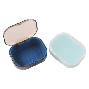 Boîte de rangement pour aligneurs et gouttières avec logo personnalisé, étui dentaire orthodontique en silicone pour protège-dents et prothèses - Product Image 2