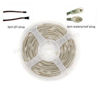 Cortina de Luces LED Inteligente RGBIC WS2811 SK6812 con Control por Aplicación, DC5V 12V IP67, Bajo Consumo, Cadena de Píxeles para Decoración Navideña en Exteriores