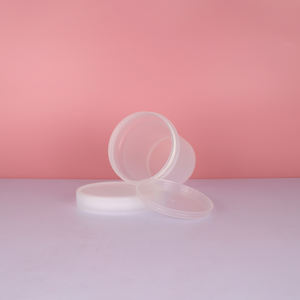 Tarro de máscara de PP de grado alimenticio de plástico esmerilado de 100ml y 500ml, tarro de cera y exfoliante corporal vacío para pudín cosmético, tapa de taza de postre de helado - Product Image 5