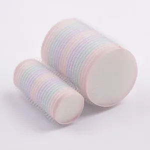 Wholesale Between colors custom pattern printing Sponge foam hair sleep roller for hair curls