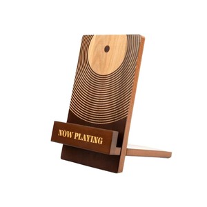 Wooden Record <b>Stand</b> Foldable Solid Wood Now Playing Display Rack For Vinyl <b>CD</b> Storage Organizer Multipurpose - Product Image 5