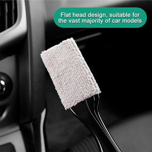 Brosse de nettoyage pour grille d'aération de voiture en ABS et polyester à double extrémité, dépoussiéreur de tableau de bord pour climatiseur, brosses de lavage de voiture à chaud - <span class=keywords><strong>Vente</strong></span> chaude - Product Image 5