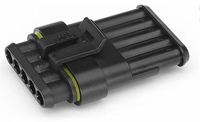 Connecteur Électrique Automobile Étanche en Cuivre Superseal 5 Broches 282089-1 / 282107-1 Mâle-Femelle 2A 12V Tyco AMP