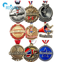 Médailles de pom-pom girl personnalisées 3D de l'équipe de pom-pom girl, médaille de médaillon, médaille de pom-pom girl personnalisée