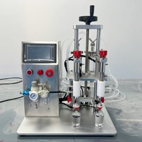 Machine de remplissage de parfum liquide pneumatique à 2 têtes, distributeur de bureau pour applications chimiques d'eau pure, machines de remplissage