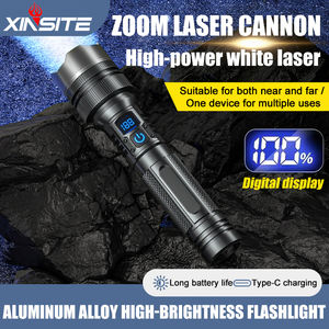 슈퍼 파워 화이트 LED 라이트 전술 손전등 충전식 빛 발광 밝기 방수 ABS 다기능 토치 - Product Image 6