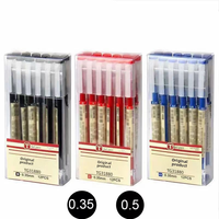 Stylo gel rétractable minimaliste à corps transparent, encre fluide 0,38 et 0,5 mm, pour l'écriture quotidienne