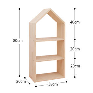Meubles de garderie Montessori en bois massif pour maternelle Bibliothèque préscolaire Rangement de jouets pour garderie Dessin Étagères à livres - Product Image 4