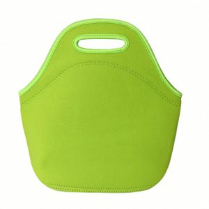 Custom Insulated Neoprene Foldable Portable Lunch <b>Bag</b> with Zipper Closure Waterproof & Thermal Design for Office Use - Product Image 1