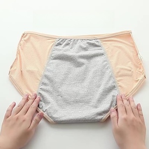 Customized <strong>Plus</strong> <strong>Size</strong> M-8XL Mesh Breathable Nylon <strong>Period</strong> <strong>Panties</strong> - High Waist Anti-Leak Menstrual Underwear - Reusable Postpartum - Product Image 1