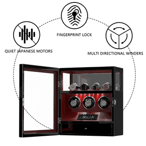 En stock aux États-Unis, livraison gratuite, boîte à montres de luxe avec tiroir à bijoux supplémentaire pour montres à quartz <span class=keywords><strong>Casio</strong></span> - Product Image 5