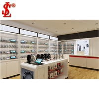 Lemari Display Toko Ponsel LED Custom, Meja Pajang Tablet Headset, Etalase Dinding, Konter Toko Elektronik Digital