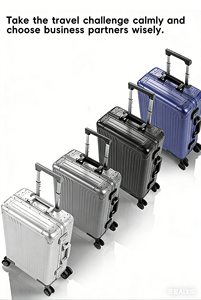 Maleta Rígida de Aluminio de 20, 24 y 28 Pulgadas con Ruedas Giratorias, Candado TSA, Ligera y Duradera, Equipaje de Mano Unisex para Viajes - Product Image 4