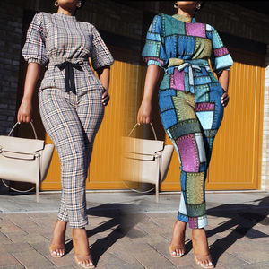 Spring Fall Lady <strong>Clothes</strong> Trendy Street Hipster <strong>Women</strong> Three Quarter Sleeve t Shirt Top Pants Fashion Casual 2 Piece <strong>Women's</strong> Sets - Product Image 4