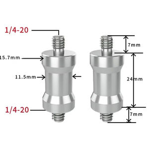 สกรูแปลงขนาด 1/4 นิ้ว เป็น 3/8 นิ้ว สำหรับขาตั้งกล้องถ่ายภาพ ขาตั้งไฟแฟลช ขาตั้งไลฟ์สด พร้อมน็อตสำหรับติดตั้งกับขาตั้งกล้องและ Gimbal - Product Image 2