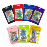 Bolsas de mylar resellables con impresión personalizada, bolsas de papel de aluminio con cierre de cremallera, embalaje pequeño para almacenamiento de alimentos a granel