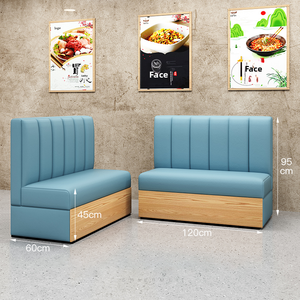 Venta al por Mayor de Bancos para Cafetería, Conjuntos de Sofás con Respaldo Alto, Sillas de Madera para Bar, <span class=keywords><strong>Restaurante</strong></span>, Sofás para Comedor, Puestos de Comida Rápida, Hotel - Product Image 6