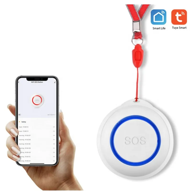 Tuya Smart Wifi Home Security Persoonlijke Alarm Ouderen Vallen Emergency Sos Paniekknop