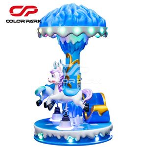 <b>Amusement</b> Game <b>Machines</b> New Indoor <b>Amusement</b> Park Kids Carousel Arcade <b>Machine</b> Coin Operated Kids Deluxe 3 Player Carousel - Product Image 3