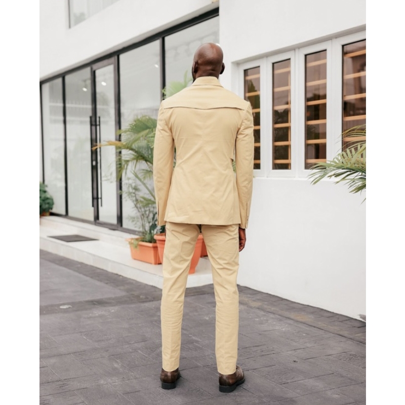 Champagne Men's Suits - Stylish & Versatile 2 Piece Sets