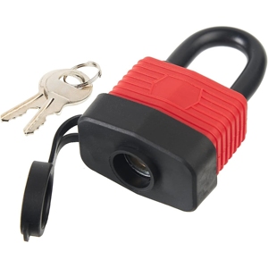 Cadenas de sécurité étanche 30 mm à cylindre, anti-rouille, durable, revêtement plastique, pour entrepôt, directement de l'usine - Product Image 3