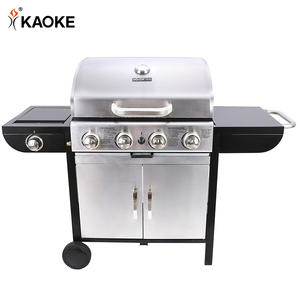 KAOKE <span class=keywords><strong>Barbecue</strong></span> au gaz <span class=keywords><strong>fait</strong></span> <span class=keywords><strong>maison</strong></span> de 25 pouces pour l'extérieur, 4 brûleurs avec brûleur latéral, fournisseur de <span class=keywords><strong>barbecue</strong></span> au gaz - Product Image 1